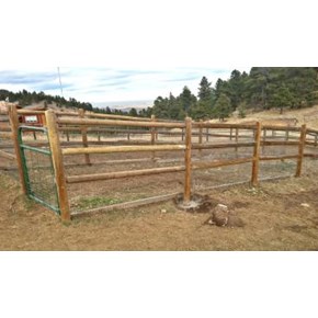 Split rail fence project in Morrison CO 80465