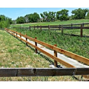 Finished Split rail view in Castle Rock CO 80108