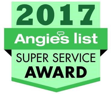 We are the winners of the Angie's List Super Service Award  12th year in a row!