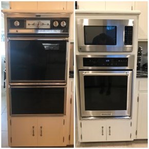Oven Install (before and after)
