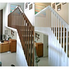 Strip, stain, and Paint Stair railings in the Pinery CO 80134