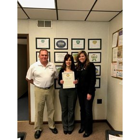 Ace Handyman Services with Senator Bartolotta receiving Certificate of Congratulations
