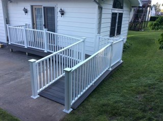 After Photo of Ace Handyman Services Wilkes-Barre and Scranton Wheelchair Ramp Project in Pittston, PA