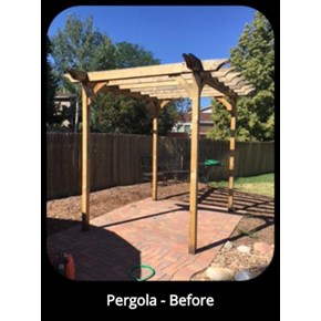 Re-seal Pergola, Centennial, CO - Before
