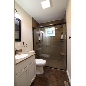 Bathroom Remodel in Westerville, Ohio using Onyx Collection Products