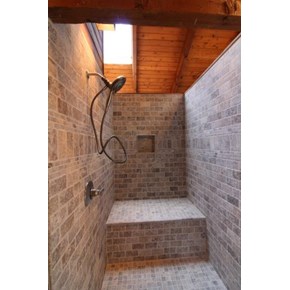 Walk in shower remodel in Westerville, Ohio 