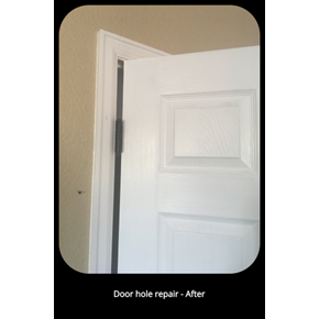 Door hole repair - After- Littleton, CO