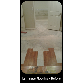 Laminate Flooring Install - Before - Highlands Ranch, CO