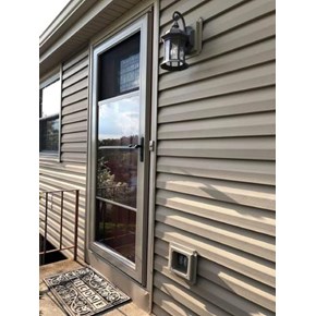 Storm door exterior work in Washington, PA 