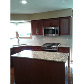 Installed Kitchen Backsplash in Westerville, Ohio 
