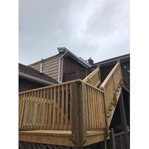 Ace Handyman Services Wilkes-Barre and Scranton Deck Steps and Landing Installation in Edwardsville, PA