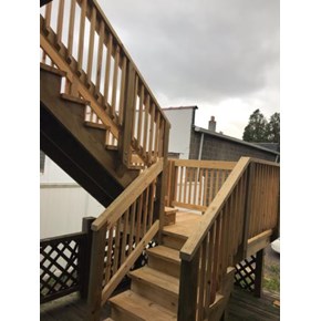 Ace Handyman Services Wilkes-Barre and Scranton Deck Steps Installation in Edwardsville, PA
