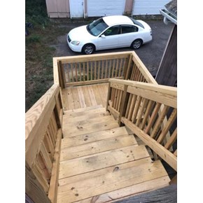 Ace Handyman Services Wilkes-Barre and Scranton Deck Steps Installation in Edwardsville, PA