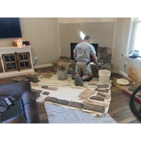 Fireplace Renovation in Montgomery, TX - March 2018