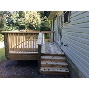 After Photo of Deck Construction Project in Larksville