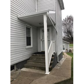 Ace Handyman Services Wilkes-Barre and Scranton Porch Shed Roof Installation and Vinyl Railing Installation Pittston, PA