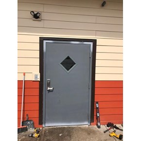 Exterior Door Commercial Property after replacement (After photo)