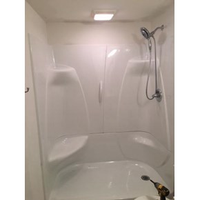 Shower pan & surround installed in the Washington, PA area