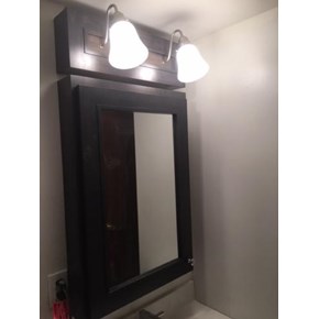 Medicine Cabinet installed with lighting in Washington, PA area