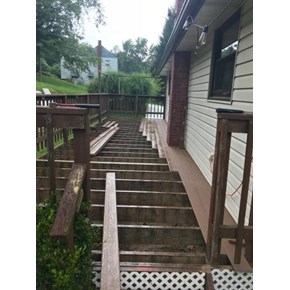 Trex floor boards installed for this homeowner in the Washington, PA area