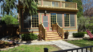 St. Paul Highland Park - new porch, steps and railings to match house trim design