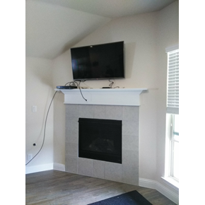 TV Mount over Fireplace (After) - Fort Worth, TX TV Mount over Fireplace (After) - Fort Worth, TX