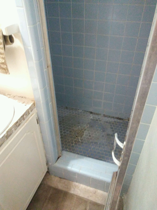 Shower Remodel, Bathroom Remodel, Fort Worth (Before)