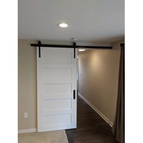 Sliding barn door installation in West Linn OR