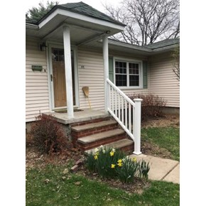 Ace Handyman Services Wilkes-Barre and Scranton Vinyl Handrail and Newel Post Installation in Dallas, PA