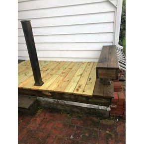 Porch Needs Railing in Endicott, NY