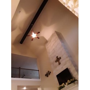 Installation of  Beam and Tile at Fire Place