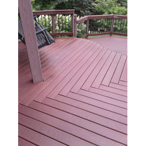 After Ace Handyman Services power washed and cleaned multi-level deck in Reynoldsburg, Ohio 