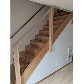 Cable rail for stairs system in Lake Oswego