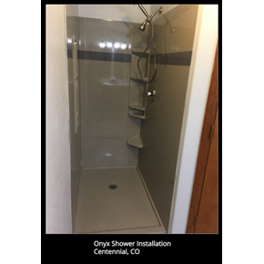 Onyx Shower Remodel - Centennial, CO