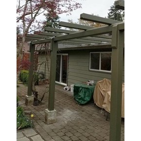 Wood pergola repair in SW Portland