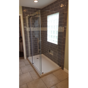 Installed Glass Shower Door in Westerville, Ohio