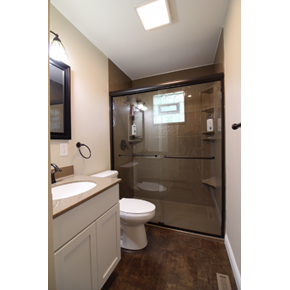 Bathroom Remodel in Westerville, Ohio using Onyx Collection Products