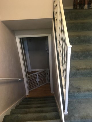 Stair Handrail in Kirkwood, NY (Before)