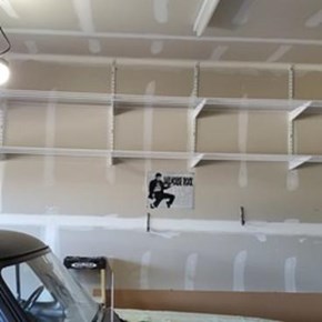 Garage Shelves Added to new Home in Mooresville, NC