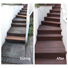 Exterior staircase refinishing - portland or