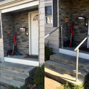 Railing Job Done in Meriden CT Railing Job Done in Meriden CT