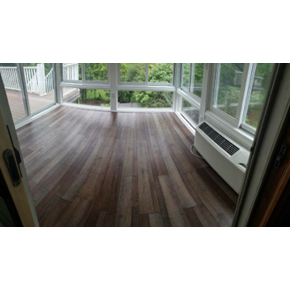 Installed Hardwood Floor in Three Season Room in New Albany, Ohio