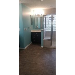 Ace Handyman ServicesBathroom Remodel in Pickerington, Ohio using Onyx Collection Products and Shaw Floors
