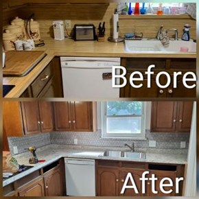 Kitchen Remodel, Backsplash Tile, Fort Worth, TX