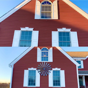 Amazing Decorative Propeller Installation Outside of Orange CT Residents Home
