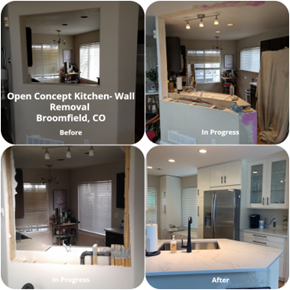 Open Concept Kitchen - Wall Removal Broomfield, CO
