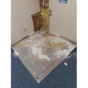 Drywall repair & Repaint job Before