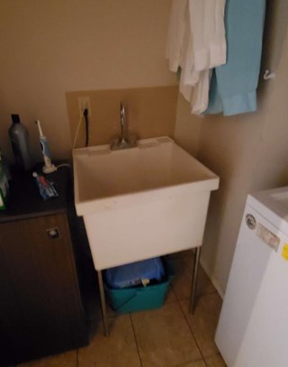 Utility Room, Backsplash, Mansfield, TX (Before)