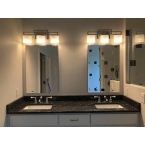 Beautiful Double Sink Vanity After