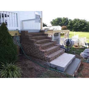 Catawba - Brickwork built on block foundation